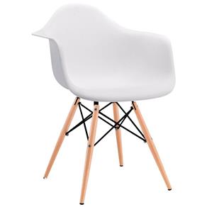 Cadeira Charles Eames com Braço Branco - Branco