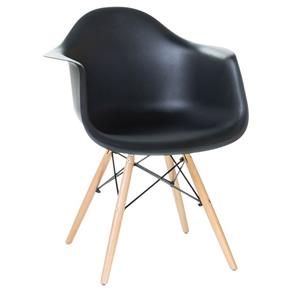 Cadeira Charles Eames com Braço - PRETO
