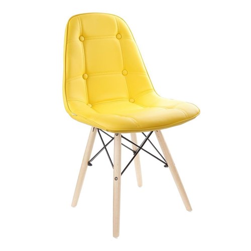 Cadeira Charles Eames Eiffel Botonê Amarela