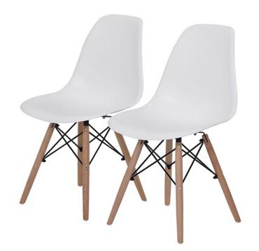 Cadeira Charles Eames Eiffel Branca - Eames Wood