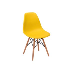 Cadeira Charles Eames Eiffel Dkr Wood - Design - Amarela - Amarelo