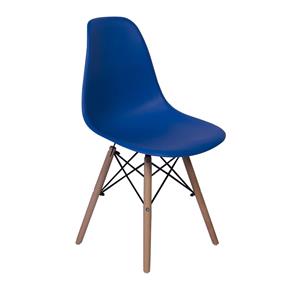 Cadeira Charles Eames Eiffel Dkr Wood Design - AZUL MARINHO
