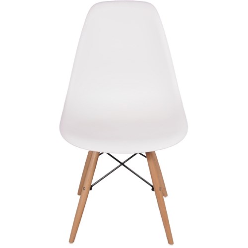 Cadeira Charles Eames Eiffel Dkr Wood - Design - Branca