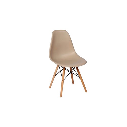 Cadeira Charles Eames Eiffel Dkr Wood - Design - Nude