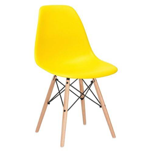 Tudo sobre 'Cadeira Charles Eames Eiffel DSW - Amarelo - Madeira Clara'