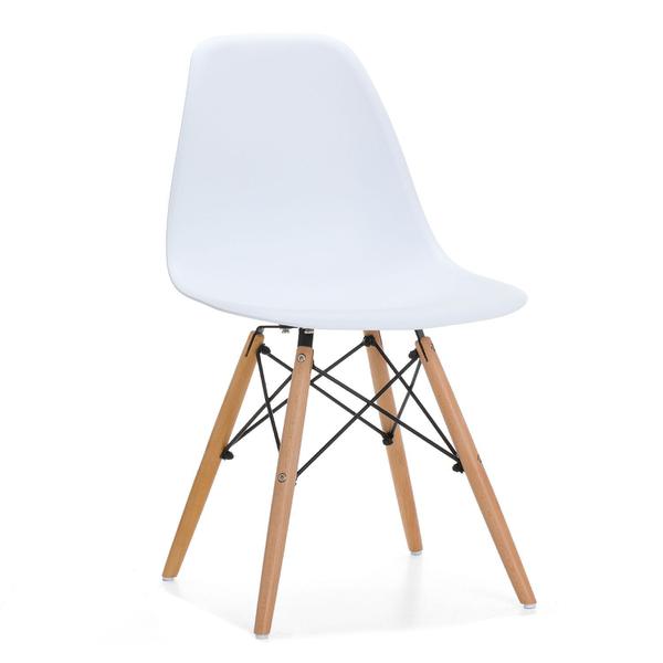 Cadeira Charles Eames Eiffel Madeira - Branca - Axxor