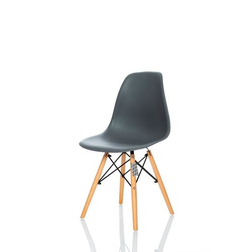 Cadeira Charles Eames Eiffel - Wood - Design - Cinza - Dsw