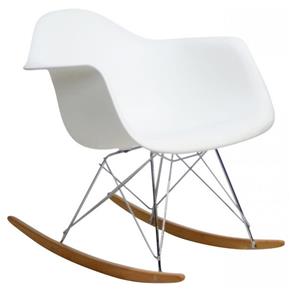 Cadeira Charles Eames Rar Balanço Design - Branco