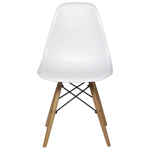 Cadeira Charles Eames Wood Base Madeira - Design - Pp-638 - Inovartte - Cor Preta