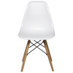 Cadeira Charles Eames Wood Base Madeira - Design - Pp-638 - Inovartte - Cor Preta