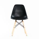 Cadeira Charles Eames Wood Dsw/pp - Preta