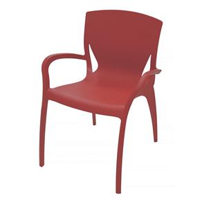 Cadeira Clarice com Braços VermelhaTramontina