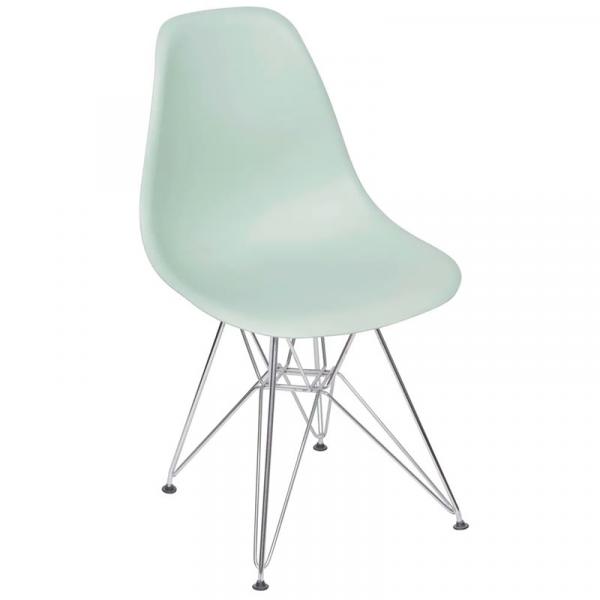 Cadeira com Base em Madeira Preta Eames 1102-Or Design