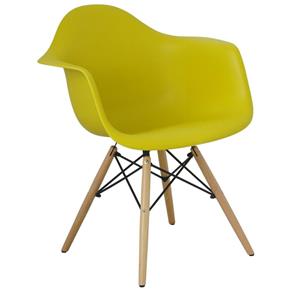 Cadeira com Braço Eames Amarela - Amarelo
