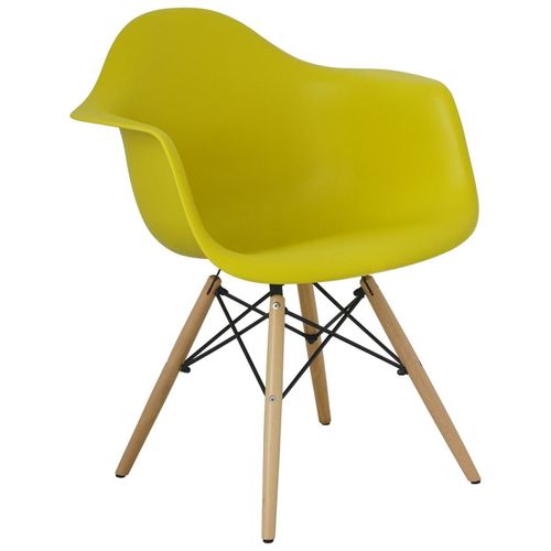 Cadeira com Braço Eames Amarela