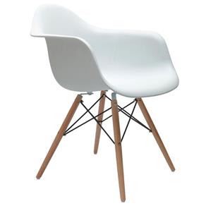 Cadeira com Braço Eames Branca - Branco