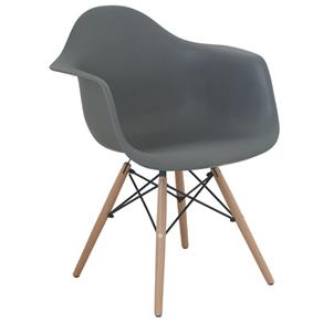 Cadeira com Braço Eames Cinza - Cinza