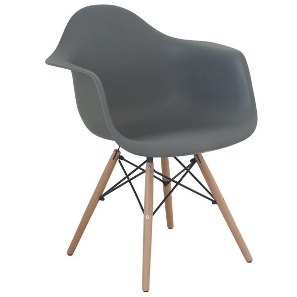 Cadeira com Braço Eames Cinza - Ecadeiras