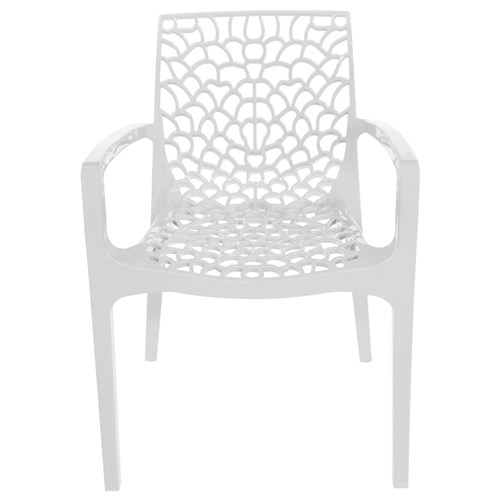 Cadeira com Braços Gruvyer Or Design - Branca