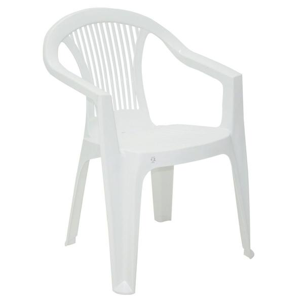 Cadeira com Bracos Guarapari Branco Tramontina