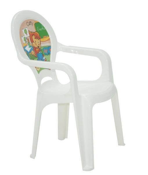 Cadeira com Braços Infantil Catty Filme Branco - Tramontina