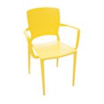 Cadeira com Braços Safira Amarelo Tramontina 92049000