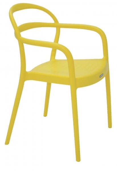 Cadeira com Braços Sissi Amarelo - Tramontina