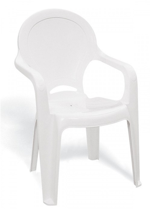Cadeira com Braços TiqueTaque Branca