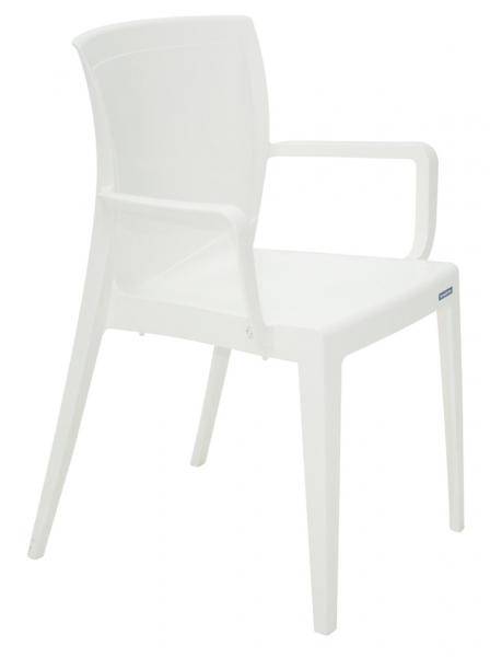 Cadeira com Braços Victoria Fechado Branca - Tramontina