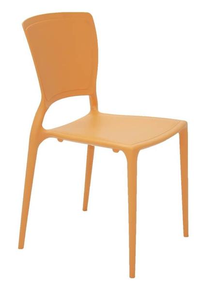 Cadeira com Encosto Fechado SOFIA SUMMA Verde Laranja - Tramontina