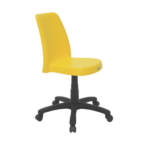 Cadeira com Rodizio Vanda Amarelo