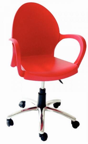 Cadeira com Rodízio Vermelha Grace Tramontina 92078040