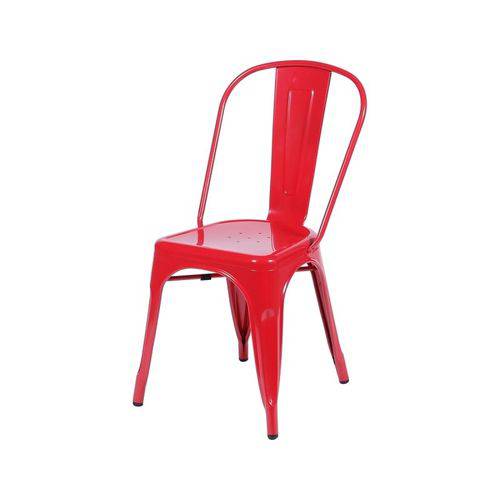 Cadeira de Aço OR Design 1117 Vermelha