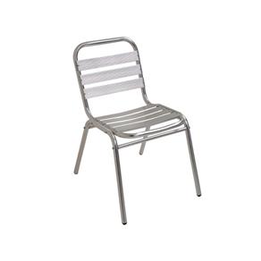 Cadeira de Alumínio 9108 Mor - Prata