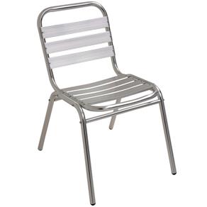 Cadeira de Alumínio Mor para Áreas Internas Externas Suporta Até 90 Kg - Branco