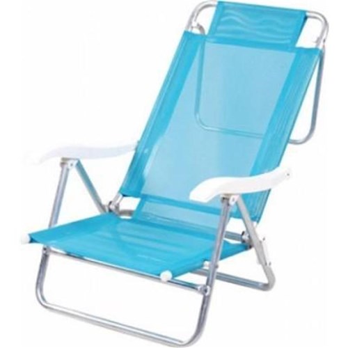 Cadeira de Alumínio Mor Sol e Verão, Azul