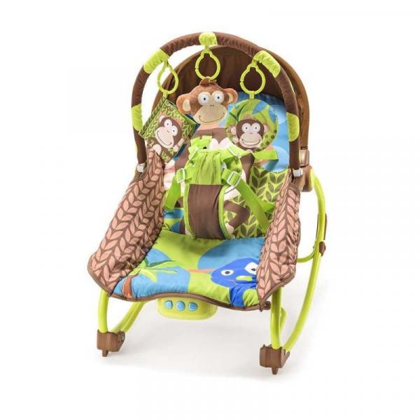Cadeira de Balanço e Descanso para Bebê 0-20 Kg Macaco Multikids Baby - BB365