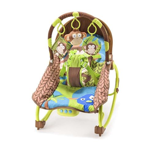 Cadeira de Balanço e Descanso para Bebê 0-20 Kg Macaco Multikids Baby - Bb365