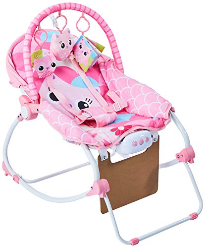Cadeira de Balanço para Bebês 0-20 Kg Rosa Weego - 4029