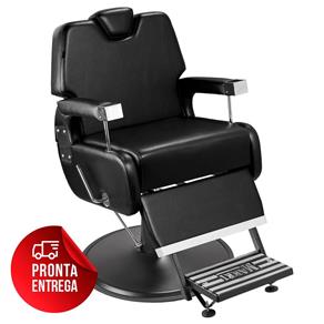 Cadeira de Barbeiro Reclinável Sevilha - Preto