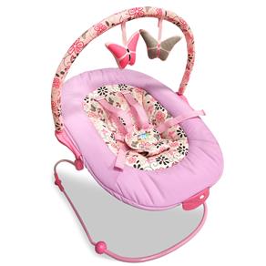 Cadeira de Descanso Baby Style Poly Borboletinha Até 11Kg - Rosa
