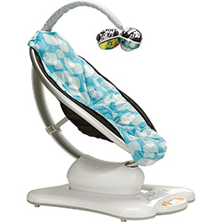 Cadeira de Descanso com Movimentos Mamaroo Plush Azul Bivolt - 4moms