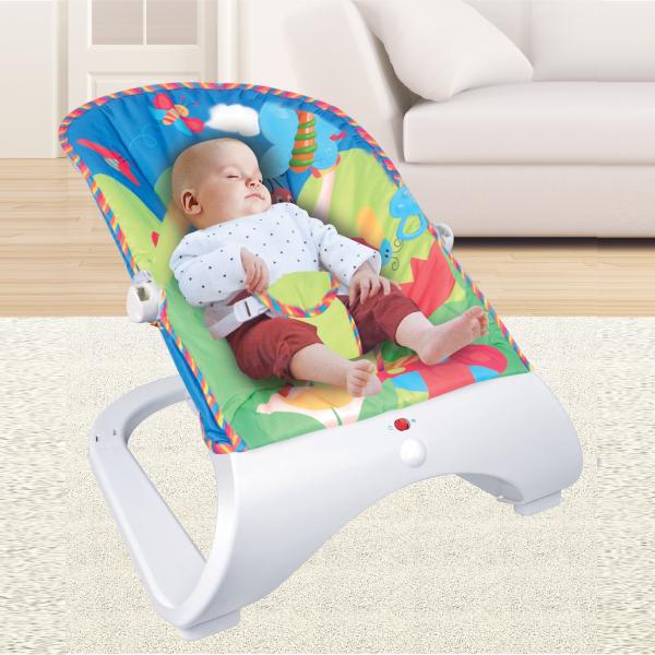 Cadeira de Descanso Musical Hi-tech Maxi Baby Até 11kgs Azul