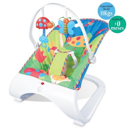 Cadeira de Descanso Musical Hi-Tech Maxi Baby Até 11kgs Azul