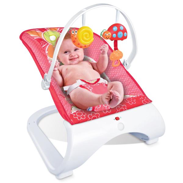 Cadeira de Descanso Musical Hi-tech Maxi Baby Até 11kgs Red