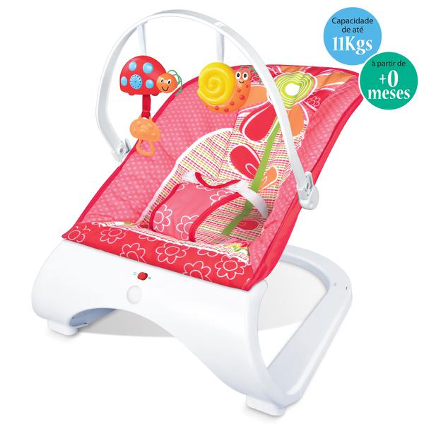 Cadeira de Descanso Musical Hi-Tech Maxi Baby Até 11kgs Red