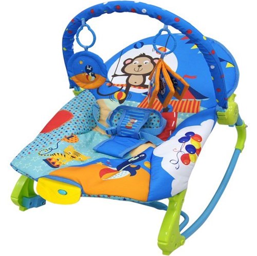 Cadeira de Descanso New Rocker Vibratória e Musical Azul - Color Baby