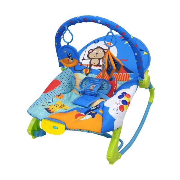 Cadeira de Descanso New Rocker Vibratória Musical Azul - Color Baby