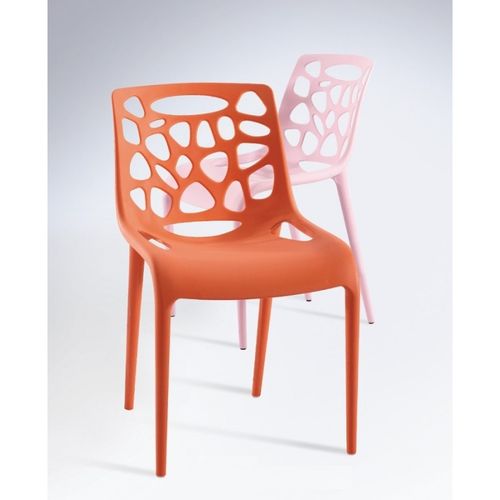 Cadeira de Design Julia - Cor Laranja