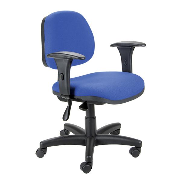 Cadeira de Escritório Cetus Secretária Giratória Azul - Jobema
